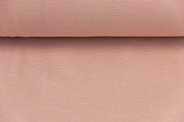 Bündchen gestreift, altrosa, ecru, 0,5 m